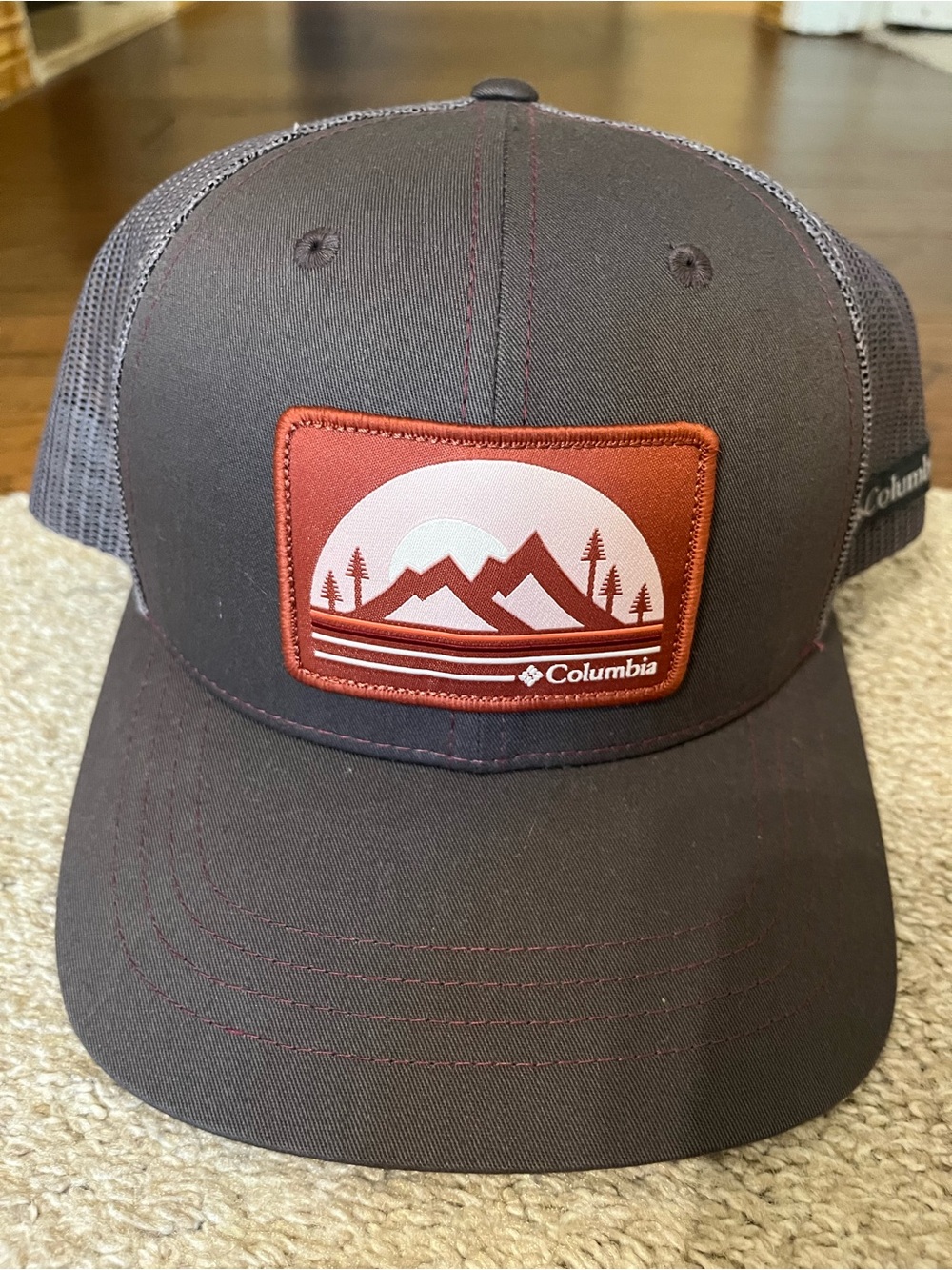 Columbia Brown and Rust Trucker Hat - Mountain Patch